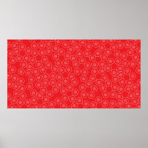 Arrangiert einen traditionellen japanischen lässig poster