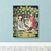 Arras Tapestry, Angebot des Herzens Leinwanddruck (Insitu (Holzboden))