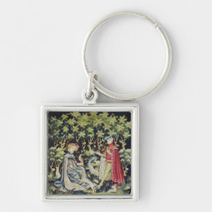 Arras-Tapisserie, Angebot des Herzens Schlüsselanhänger