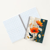 Array von Blume auf gemischten Medien Notizblock (Innenseite)