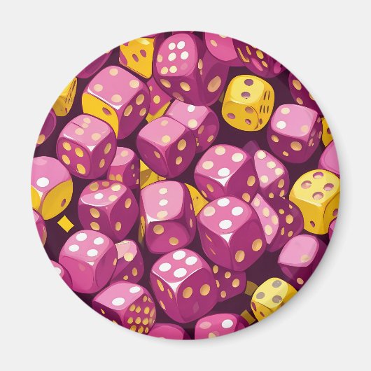 Array von Würfeln Desk Mat Magnet (Vorne)