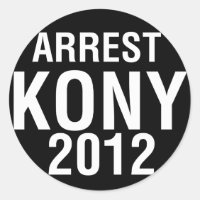 Arrest KONY 2012 Rundaufkleber
