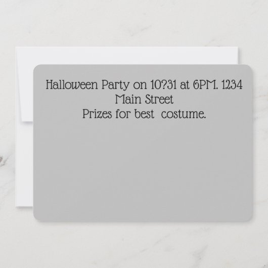 Arrgh! Einladung (Rückseite)