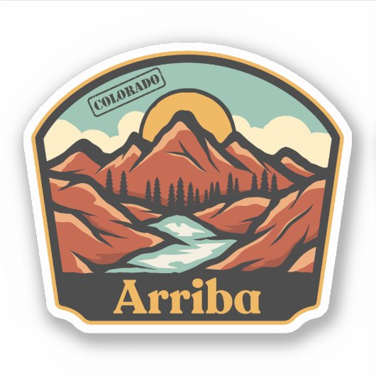 Arriba, Colorado Aufkleber (Vorderseite)