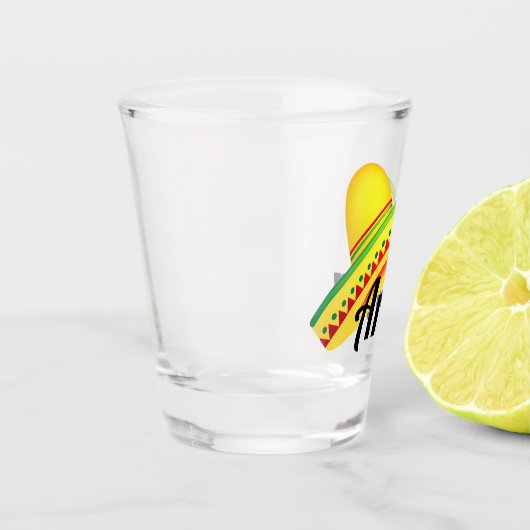 Arriba mexikanisches Toast Schnapsglas (Links)