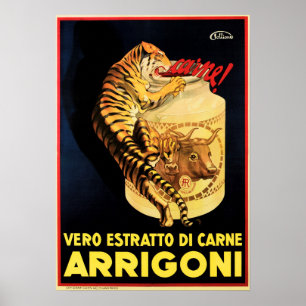ARRIGONI Real Meat Extract Italien Nahrungsergänzu Poster