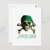 ARRish Funny Irish Pirate St. Patricks Day Postkarte (Vorne/Hinten)