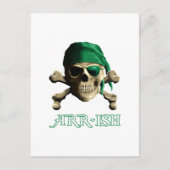 ARRish Funny Irish Pirate St. Patricks Day Postkarte (Vorderseite)