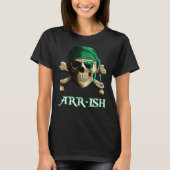 ARRish Funny Irish Pirate St. Patricks Day-Shirt T-Shirt (Vorderseite)