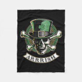 Arrish Irish Rate St Patricks Day, Rate Men Funny  Fleecedecke (Vorderseite)