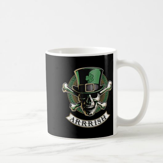 Arrish Irish Rate St Patricks Day, Rate Men Funny Kaffeetasse (Rechts)