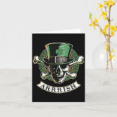 Arrish Irish Rate St Patricks Day, Rate Men Funny Karte (Gelbe Blume)