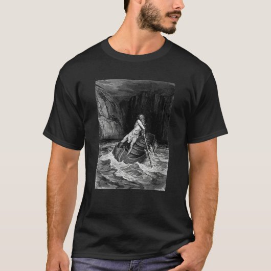 Arrival of Charon by Gustave Dore T-Shirt (Vorderseite)