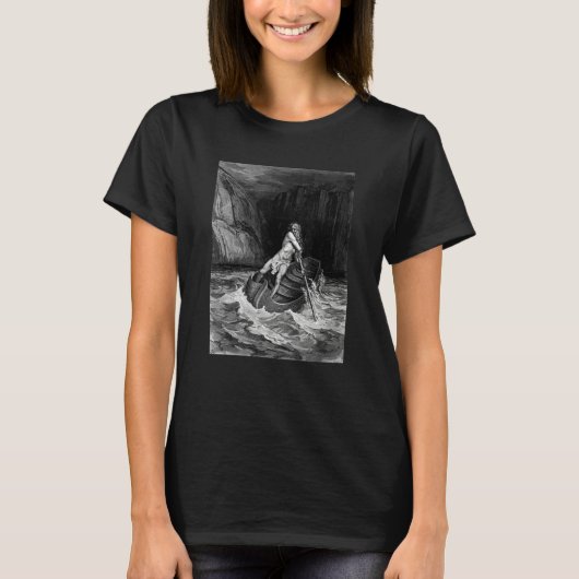 Arrival of Charon by Gustave Dore T-Shirt (Vorderseite)