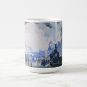 Arrival Of Normandy Train Painting Claude Monet Kaffeetasse (Mittel)