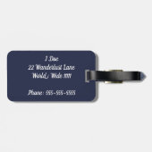 Arrivederci Gepäckträger-Tag Gepäckanhänger (Rückseite horizontal)