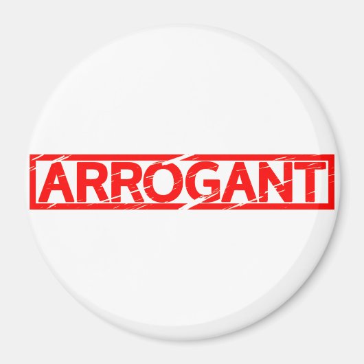 Arrogante Briefmarke Magnet (Vorne)