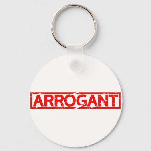 Arrogante Briefmarke Schlüsselanhänger (Vorderseite)