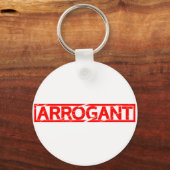 Arrogante Briefmarke Schlüsselanhänger (Rückseite)