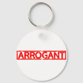Arrogante Briefmarke Schlüsselanhänger (Rückseite)