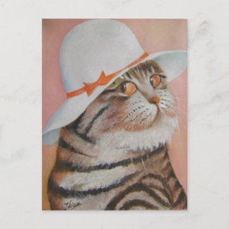 arrogante Katze Postkarte