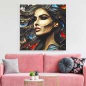 Arroganz enthüllt - AI wieder Leinwanddruck (Insitu (Wohnzimmer))