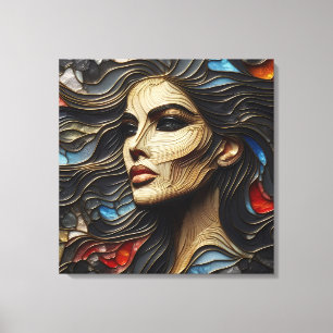 Arroganz enthüllt - AI wieder Leinwanddruck