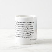 Arroganz (Marcus Tullius Cicero) Kaffeetasse (Mittel)