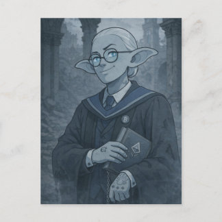 Arroganz / Professor / Universität Postkarte