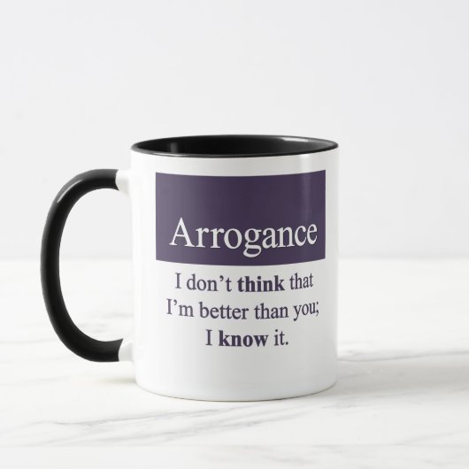 Arroganz Tasse (Links)