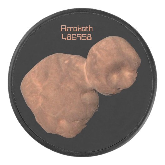 Arrokoth Kuiper Belt Object Eishockey Puck (Vorderseite)