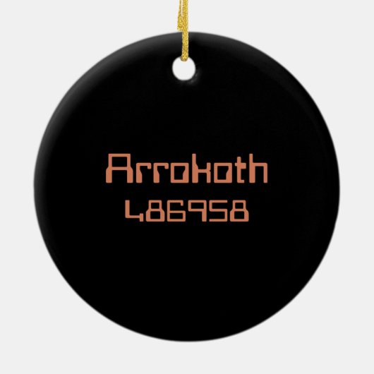 Arrokoth Kuiper Belt Object Keramik Ornament (Hinten)