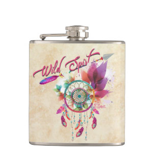 Arrow and Dream Catcher Flachmann