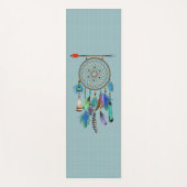 Arrow and Feathers Dreamcatcher Boho Style Yogamatte (Vorderseite)