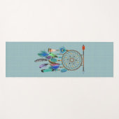 Arrow and Feathers Dreamcatcher Boho Style Yogamatte (Vorderseite (Horizontal))