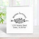 Arrow-Arrow, Artadresse der Rose-Blume Gummistempel