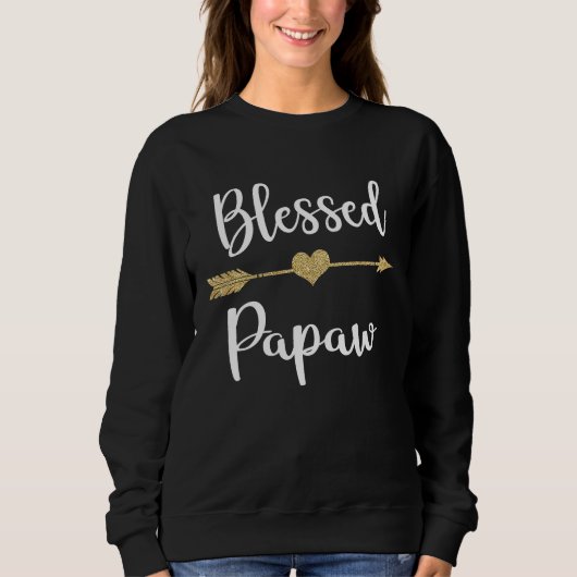 Arrow Blessed Papaw Idea For Thanksgiving Sweatshirt (Vorderseite)