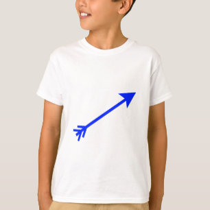 Arrow Blue 35deg Das MUSEUM Zazzle Geschenke T-Shirt