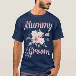 Arrow Blume glückliche Mama der Groom Bride Husban T-Shirt