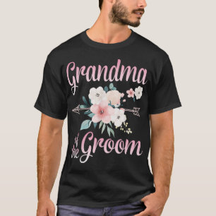 Arrow Blume glückliches Oma der Groom Bride Husb T-Shirt
