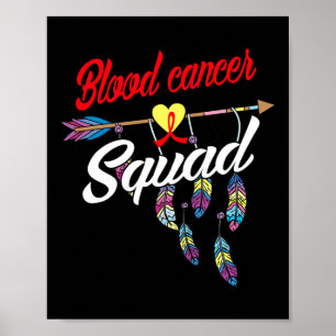 Arrow Blutkrebs-Team-Bewusstseins-Krieger-Geschenk Poster