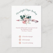 Arrow Boho Spell Jar Candle Kit Business Card Visitenkarte (Vorderseite)
