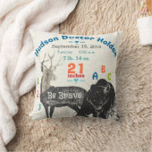 Arrow Boy Forest Kinderzimmer Baby Birth Stat Bär Kissen (Decke)