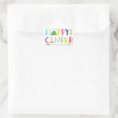 Arrow Camper Happy Summer Camp Camping Geschenk Mä Runder Aufkleber (Tasche)