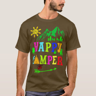 Arrow Camper Happy Summer Camp Camping Männer Frau T-Shirt