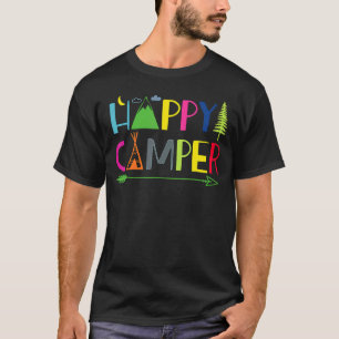 Arrow Camper Happy Summer Camp Camping Männer Frau T-Shirt