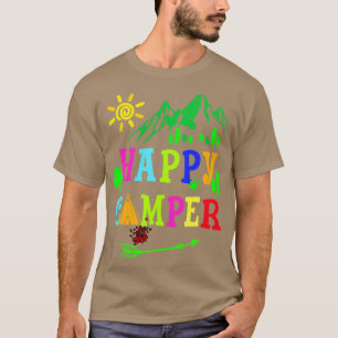 Arrow Camper Happy Summer Camp Camping Männer Frau T-Shirt