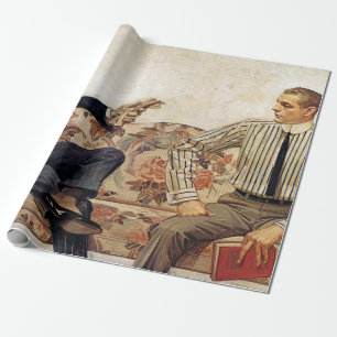 Arrow Collar Inserat, 1912 von Leyendecker Geschenkpapier