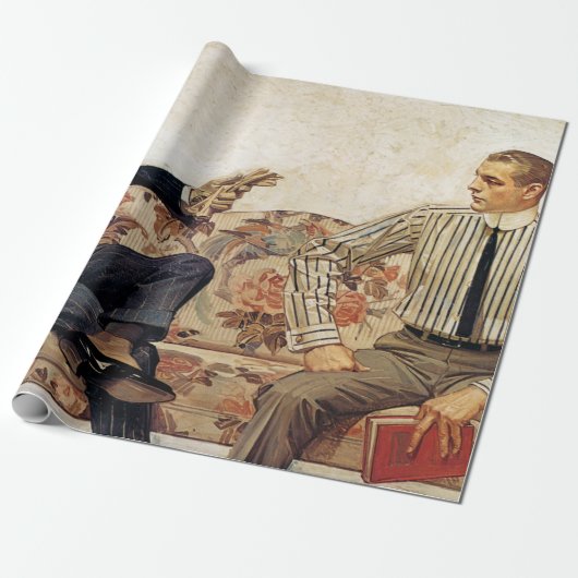 Arrow Collar Inserat, 1912 von Leyendecker Geschenkpapier (Ungerollt)