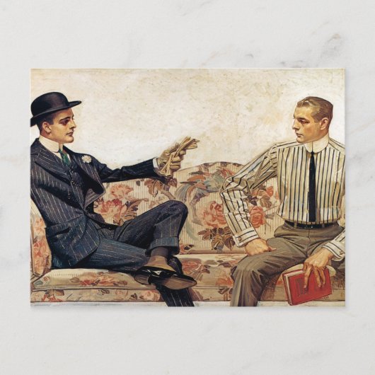 Arrow Collar Inserat, 1912 von Leyendecker Postkarte (Vorderseite)